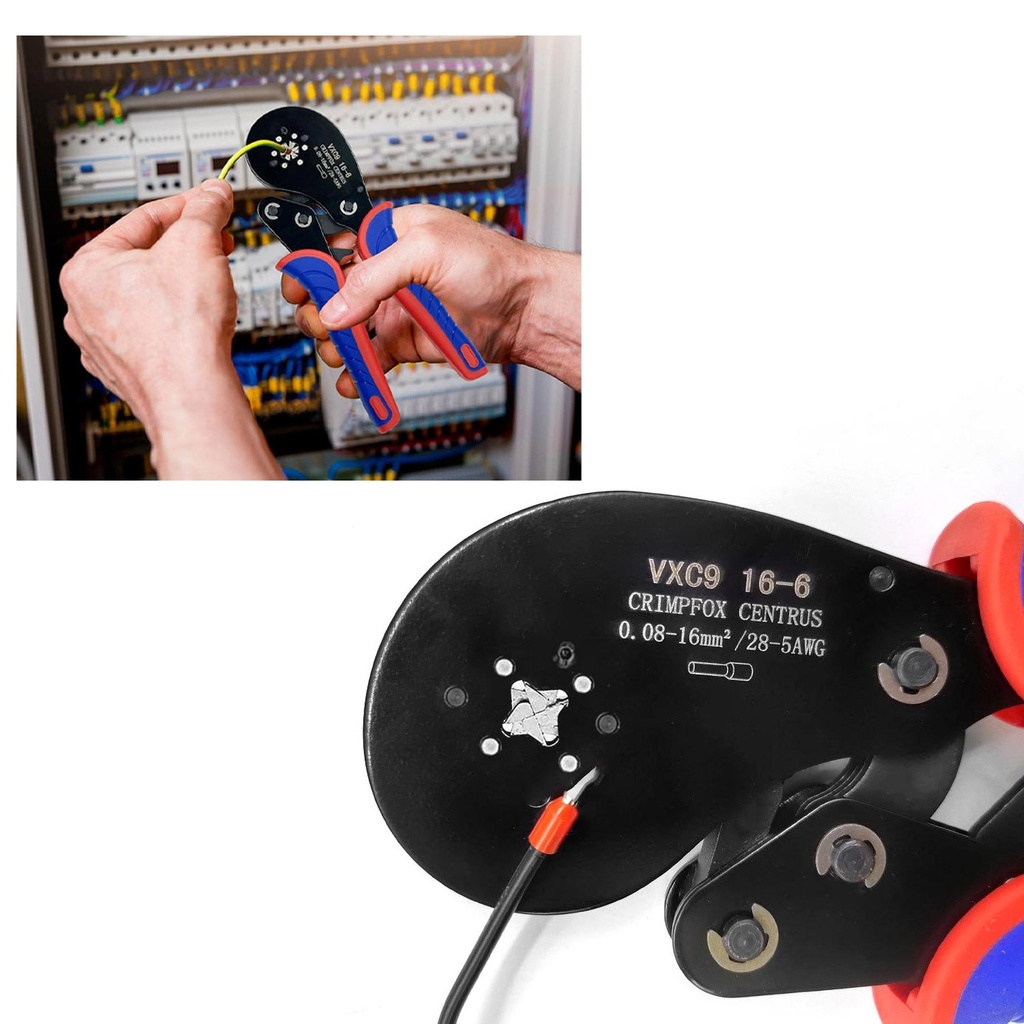 Pabuç Sıkma Pensesi 0.08-16mm 5-28 Awg Rose RC-896
