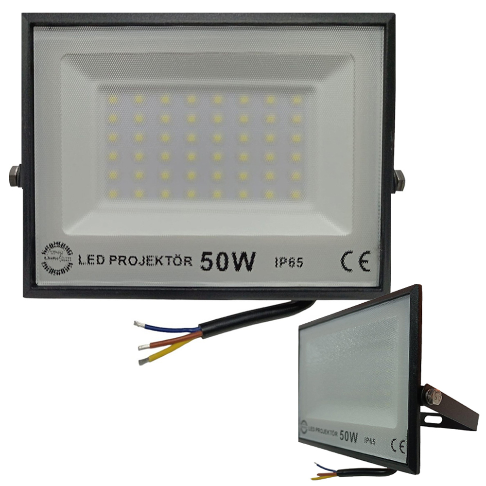 Led Projektör 50w 4500lm Ip66 Beyaz Opto Minisun M-3850 R7