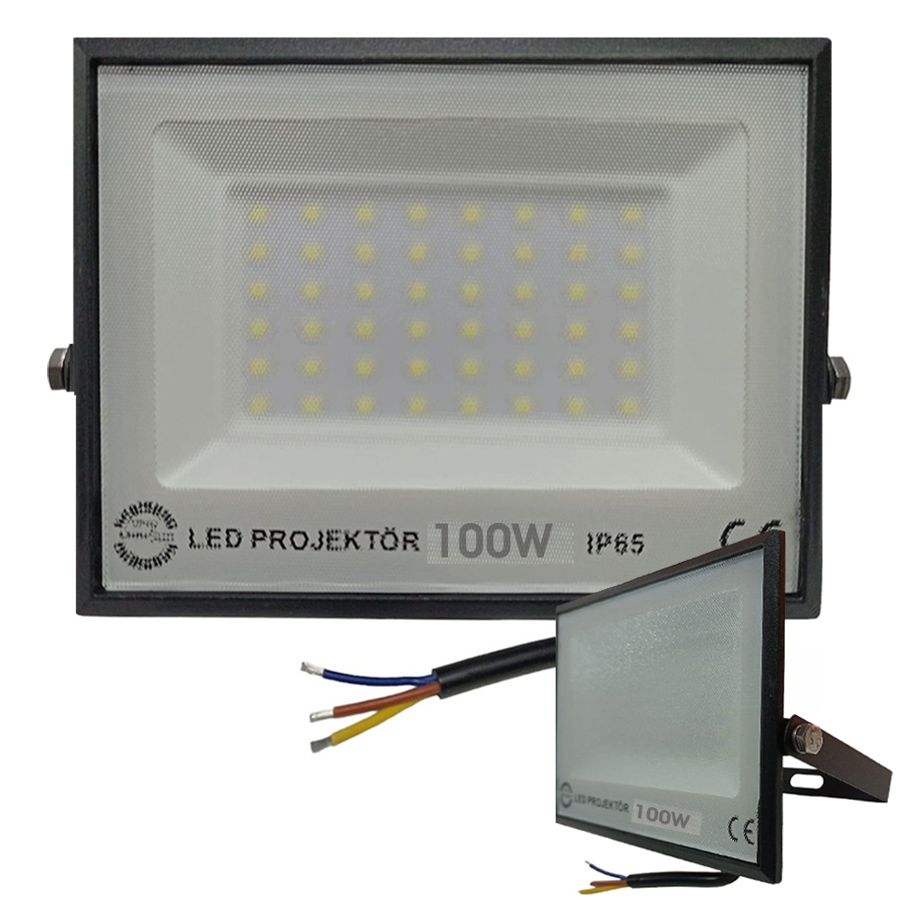 Led Projektör 100w 9000lm Opto Beyaz Ip66 Minisun M-38100 R7