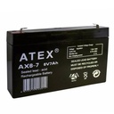 Kuru Akü 6V 7A 15x9.2x3.3 cm Atex AX6-7 R8