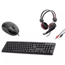 Kablolu Klavye Q Mouse Kulaklık Set Hadron Q-Set  R7