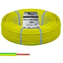 1.5 NYA Bakır CU Kablo H07V-U CE Sarı 100mt Poke PK-1333