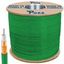 Anten Kablosu Gold RG6/U4 48Tel Yeşil 500mt Poke Pk-1357
