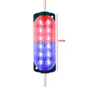 Çakar Modül Led 12v Flaşör 12 Ledli Kırmızı Mavi PK-5613