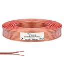 2x0.22 Hoparlör Kablosu Şeffaf Kordon 100mt Poke Pk-1444