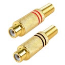 Dişi Tos Fiş Rca Metal Gold 2 Adet PK-6463   R26