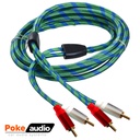 Anfi Kablosu 2rca 2rca 5mt 1.Kalite Poke PK-6787    R19