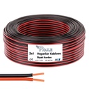 2x1 Hoparlör Kablosu Siyah Kordon 100mt Poke Pk-1484   R42